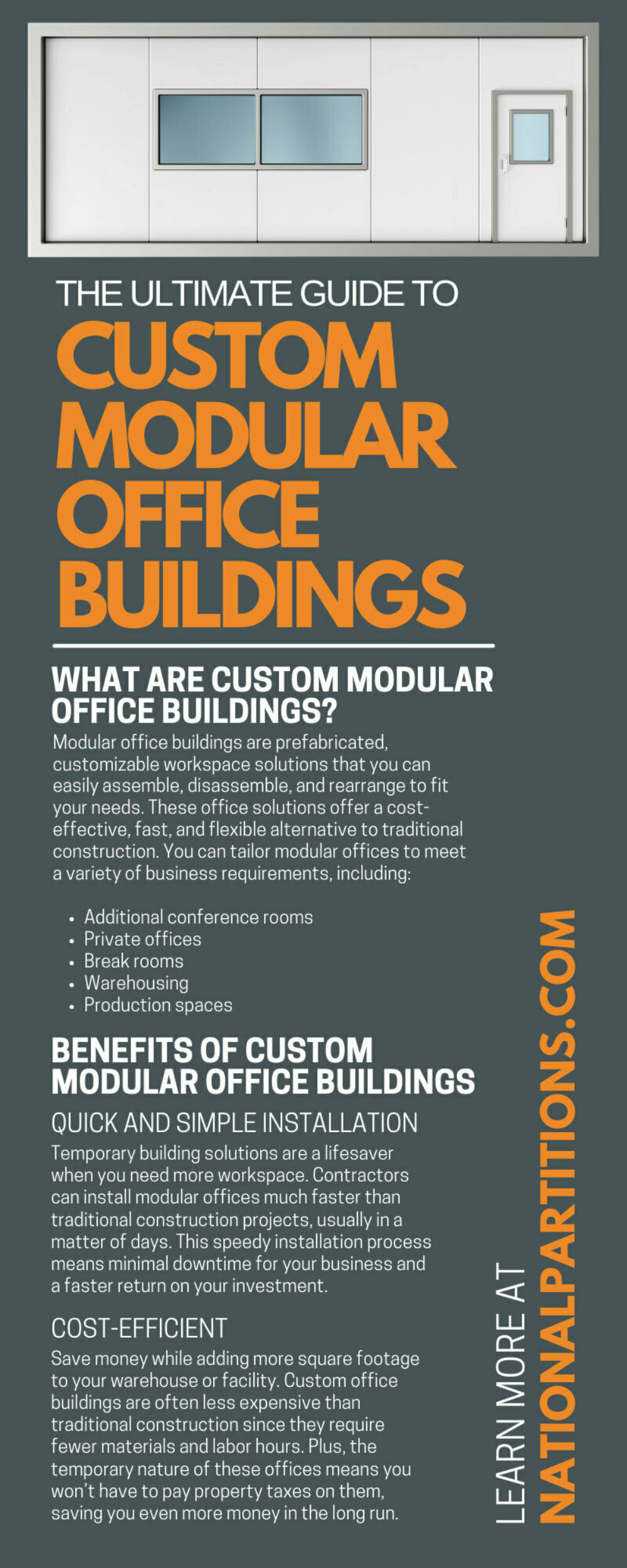 National Partitions 262847 Modular Office Buildings infographic1